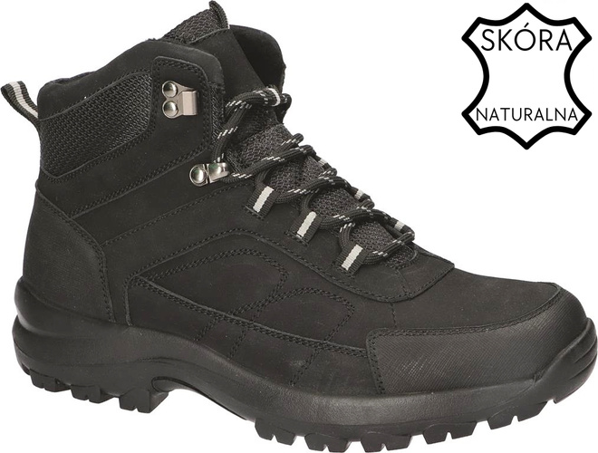 Men's winter shoes American Club MCY-58 black and brown size 41-45