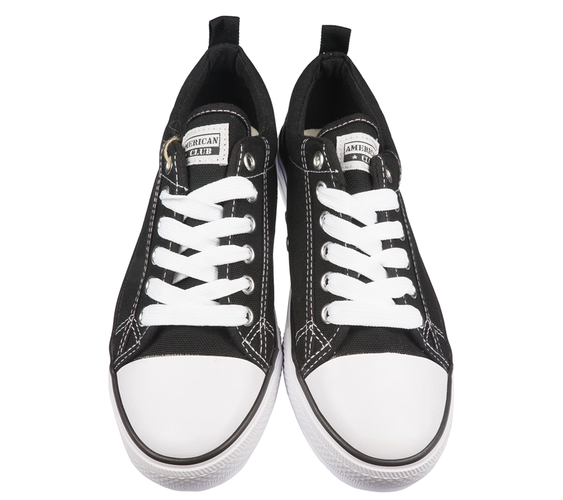 Sneakers American Club RLHSZNUROWKA black and navy blue sizes 32-46