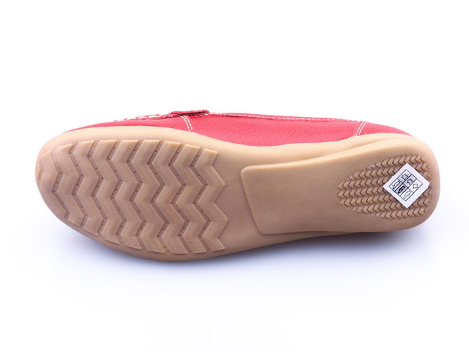 Women's shoes Label D2001RE, red, size 36-41