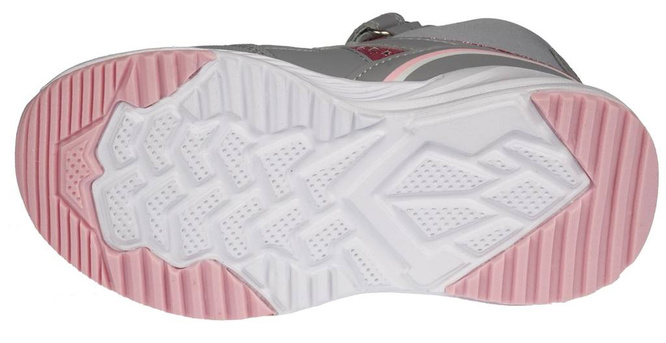 Buty zimowe dziecięce American Club BRL-92 szare i granatowe rozm.28-32