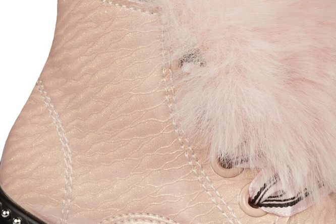 Apawwa BNQ737PI children's transition shoes black and pink size 25-30