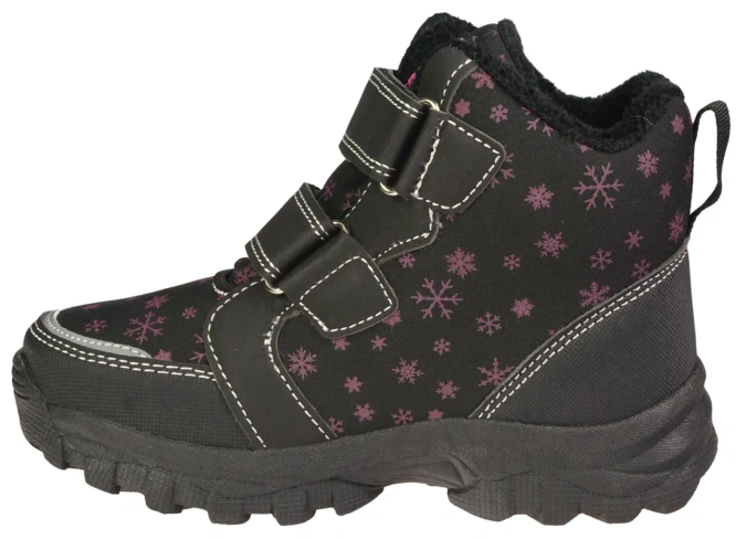 American Club BRL-129 children's winter shoes, purple and black, sizes 29-33