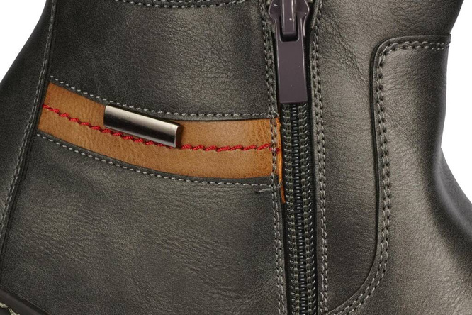 Men's winter shoes Skotnicki MB-4-G602GY gray size 41-46