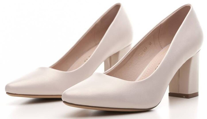 Sergio Leone women's pumps DPB414BEPE, beige, sizes 36-40