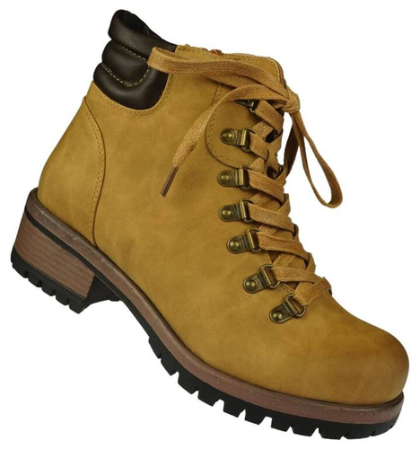 Buty zimowe damskie Sergio Leone DTR0714-11NZO żółte rozm.36-40