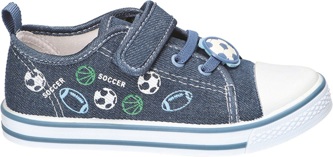 American Club Kids’ Sneakers BTEN-164 – Blue & Black, Sizes 26–30