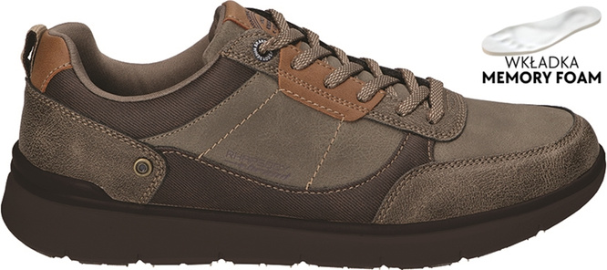 Buty sportowe męskie American Club MRH-169 brązowe rozm.40-43