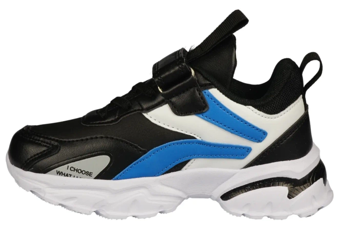 American Club BBS-21 black-red and black-blue children's sports shoes, size 27-31