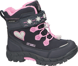 Buty zimowe dziecięce American Club BHL-38 szare i granatowe rozm.27-31