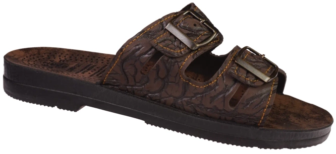Turkish men's flip-flops Gezer COMFORT brown size 41-46