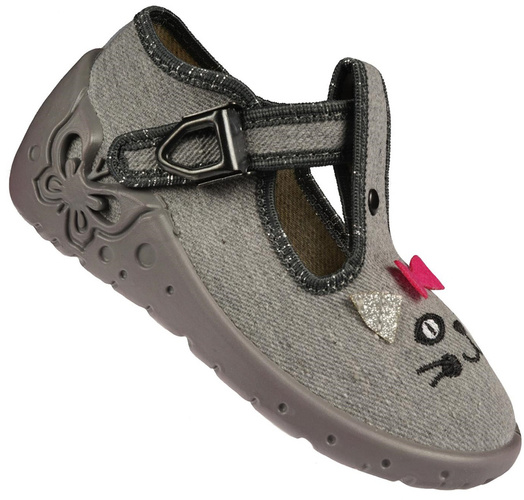 Gray ZetPol DARIA KOT children's sneakers, size 18-27