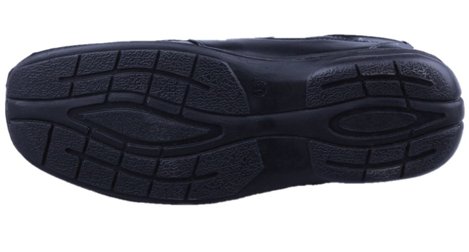 Black men's shoes LinShi MA8009-1BL size 40-45