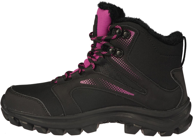 Buty trekkingowe młodzieżowe American Club DHL-149 czarne i czarno-różowe rozm.36-41