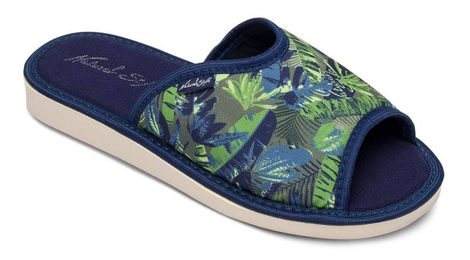 Women's slippers Meteor DV064 OLA blue, green and red size 36-41