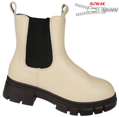 Children's winter shoes Apawwa CND727BE, beige, sizes 32-37