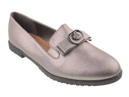 Mokasyny damskie Purlina DGE7861-5GU stalowe rozm.36-41