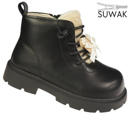 Apawwa AN629BL children's winter boots black size 21-25