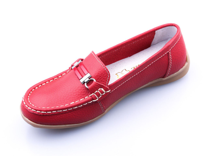 Women's shoes Label D2001RE, red, size 36-41