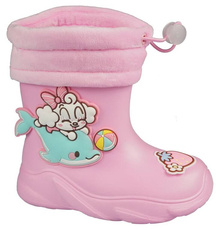 Apawwa BJ384PI children's wellies pink size 23-28