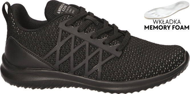 American Club DHA-74 women's sports shoes, black and white, sizes 36-41