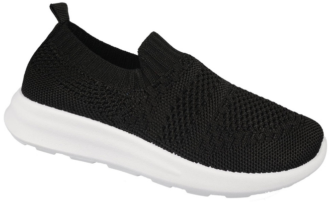 Apawwa BZ515BL children's sneakers, black, sizes 26-31