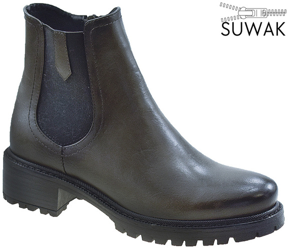 Botki zimowe damskie Urban Project D20582SZ grafitowe rozm.36-41