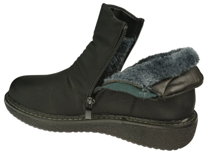 Women's winter boots Chun Sen D9353-1BL black, sizes 37–42