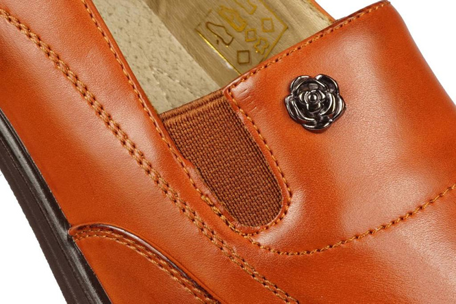 Półbuty damskie Le Scarpe DA5931-8BR brązowe rozm.36-41