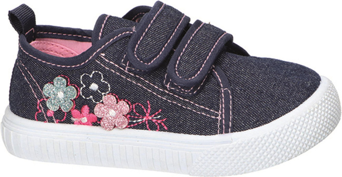 Tenisówki dziecięce American Club BTEN-127 czarne i granatowe rozm.26-30