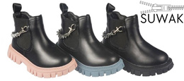 Children's winter shoes Nino BA2376-22 black, pink and blue size 26-31