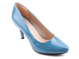 Czółenka damskie Sergio Leone D1382NI niebieskie rozm.35-40