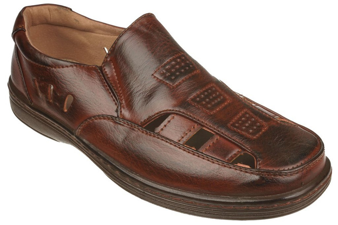 Men's sandals Skotnicki MP-4-1209BR brown size 41-46