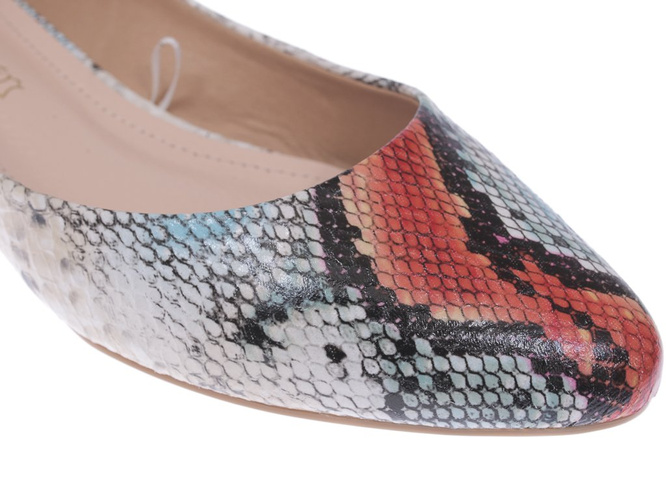 Women's ballerinas Sergio Leone DBL611CZWA beige size 36-40