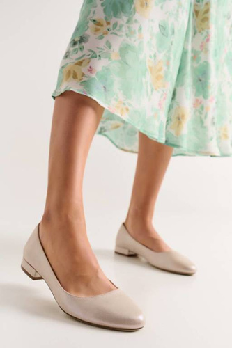 Baleriny damskie Sergio Leone DBL608BEZL beżowe rozm.36-41