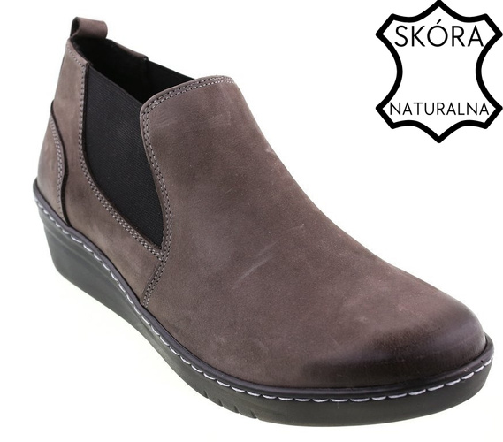 Transitional women's shoes by Bratbut-Natalia D347PONU gray size 36-41