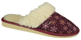 Women's insulated highlander slippers TUP DTUP2424 burgundy size 36-41