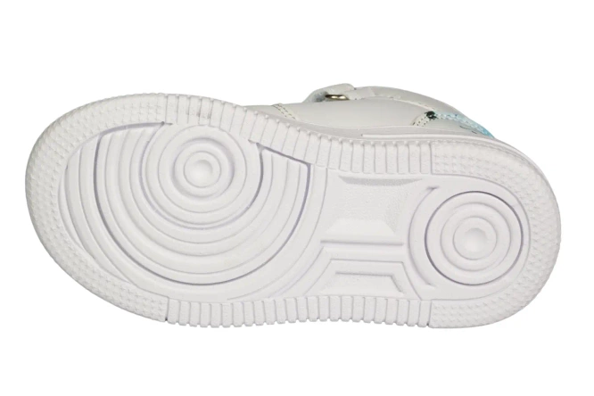 Transitional children's shoes American Club ABD-28 white and pink sizes 22-26