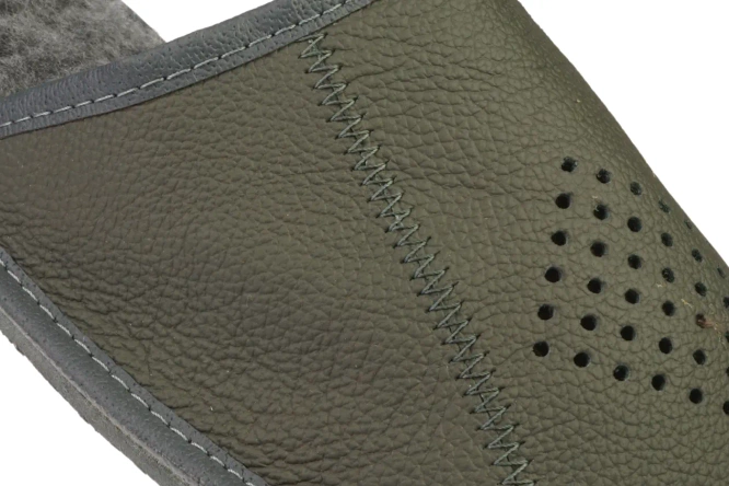 Pako M2508 Men’s Lined Highland Slippers – Grey, Sizes 41–46