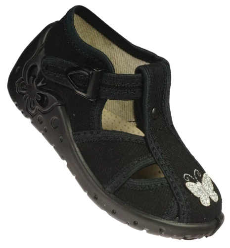 Children's sneakers ZetPol TOSIA BLACK black size 19-27