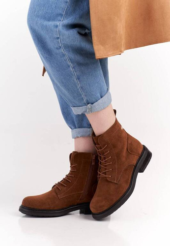 Buty zimowe damskie Sergio Leone DBT590CA camel rozm.36-41