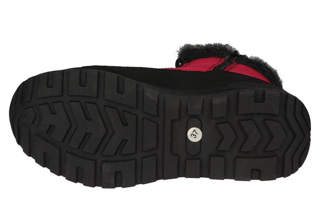 American Club DSN-44 women's snow boots, red, sizes 37-41