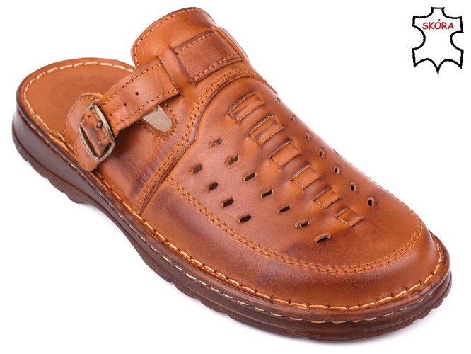 Men’s Sandals Łukpol M803-1BR – Brown, Sizes 40–45