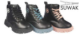 Children's winter shoes Nino BA2375-22 black, pink and blue size 26-31