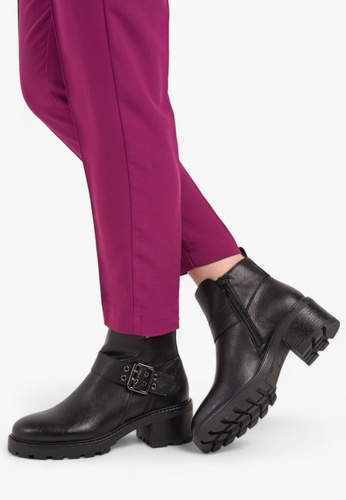 Sergio Leone DTR720-SCZ women's Chelsea boots black size 36-40