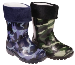 Apawwa BHM-7I children's wellies blue, pink and black size 26-30