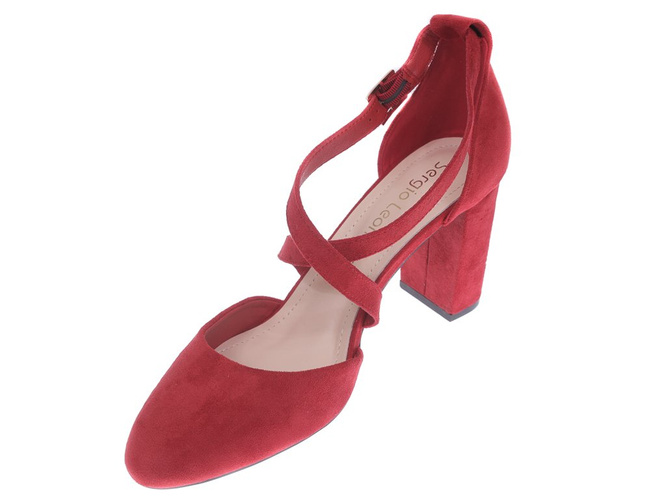 Pumps for women Sergio Leone DSK863CZMI red, size 36-40