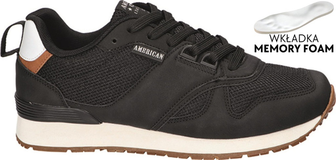 American Club DFH-77 women's sports shoes, black and beige, sizes 36-41