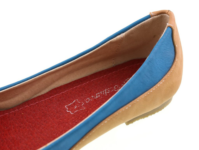 Children's ballerinas Boshimao CT001-41LCA brown size 30-35