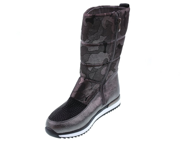 Winter boots for children Clibee CK-953SI silver size 32-37