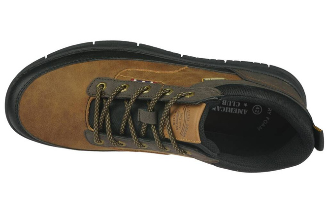 American Club MRH-116 men's winter shoes, brown and black, sizes 41-46